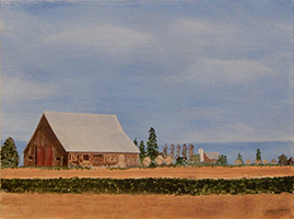 Old Barn, New Roof, Sunday Afternoon