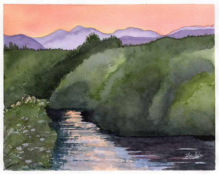 Sunset at Coon Bluff